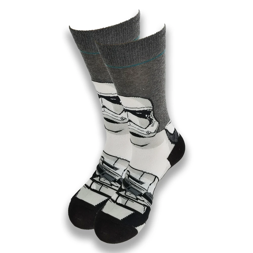 

New Men's Socks Cartoon Character Pattern Hip Hop Cool Men's Socks in Autumn and Winter Tube Funny Casual Socks