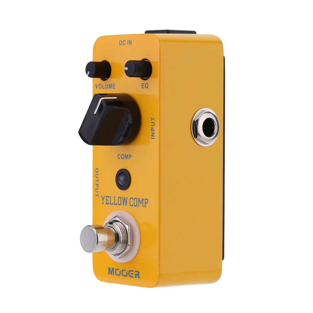 Mooer Yellow Comp Micro Mini Optical Compressor Effect Pedal for Electric Guitar True Bypass Part Accessories | Спорт и развлечения