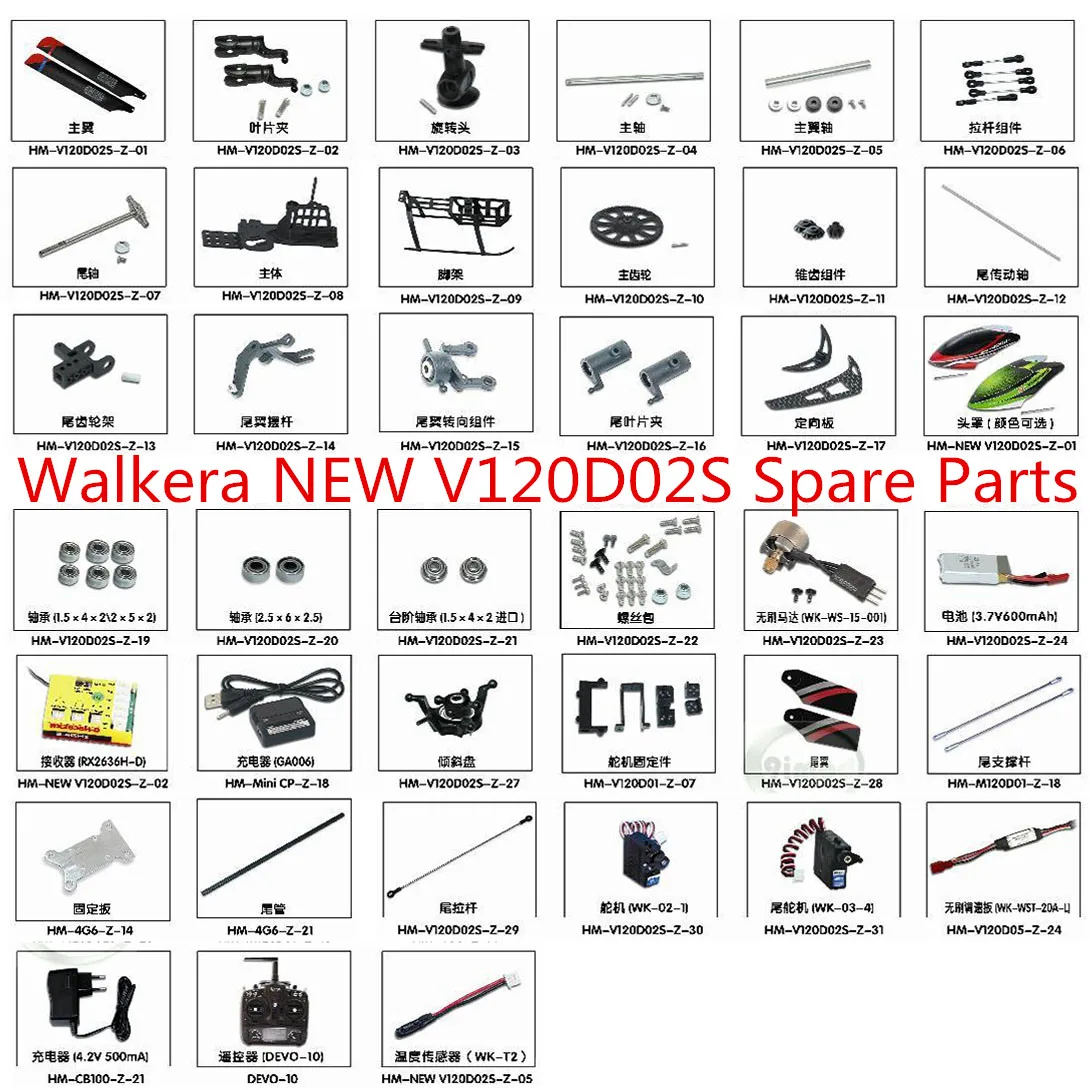 Walkera NEW V120D02S Запчасти для радиоуправляемого вертолета моторчик с пропеллером