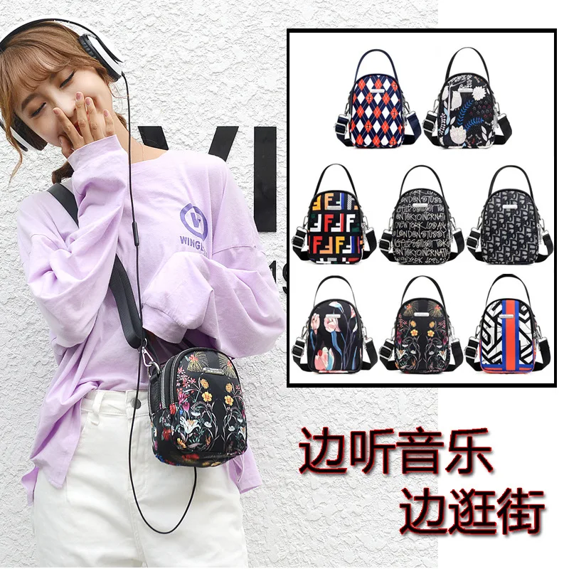 

all-match outdoor street handbags for women lightweight waterproof nylon bag large capacity ladies shoulder messenger bag