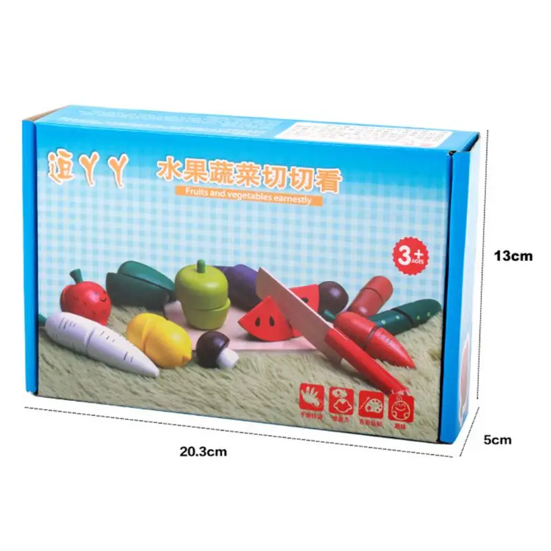 

Food Cutting Fruit Vegetable Board Tidlo Wooden Cutting Toy