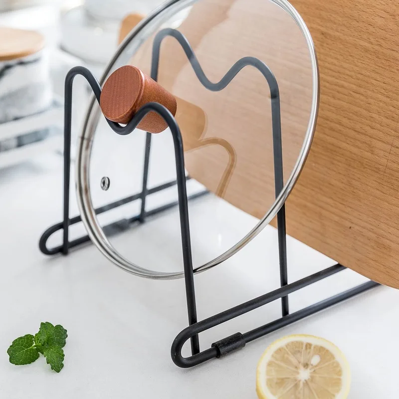 

Creative kitchen multifunctional storage rack rack household multi-layer pot pot lid cutting board rack WF106