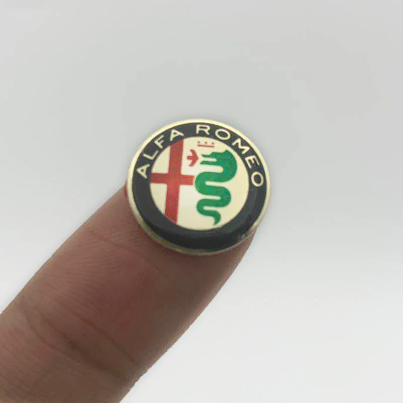 Маленькие наклейки с логотипом автомобиля 10 шт. для Alfa Alpha Romeo 159 147 156 Giulietta Mito