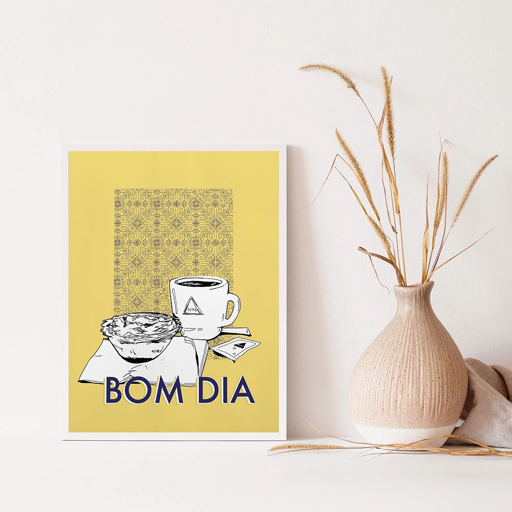 

BOM DIA Portugal Wall Art Prints Minimalism Poster Kitchen Art Coffee Canvas Painting Pictures For Living Room Food Home Decor
