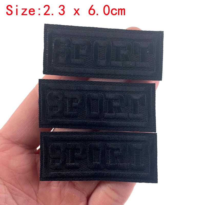 Термонаклейки для одежды черные 5 шт. | Дом и сад