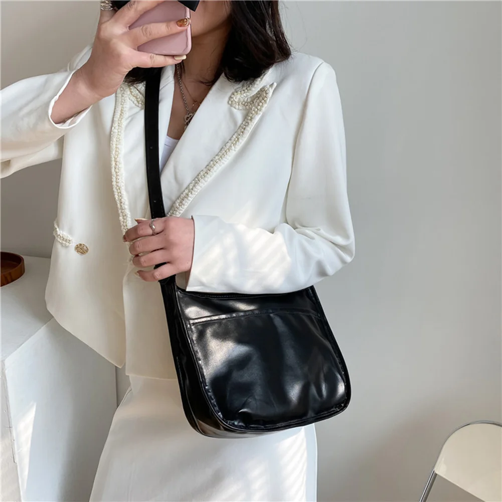 

Fashion Women PU Leather Solid Color Shoulder Crossbody Bag Vintage Ladies Messenger Bags