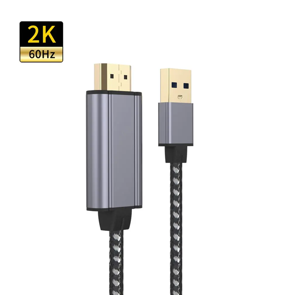 

Адаптер USB3.0 в HDMI-совместимый преобразователь с высоким разрешением 1080P мониторный Дисплей аудио видео преобразователь кабель