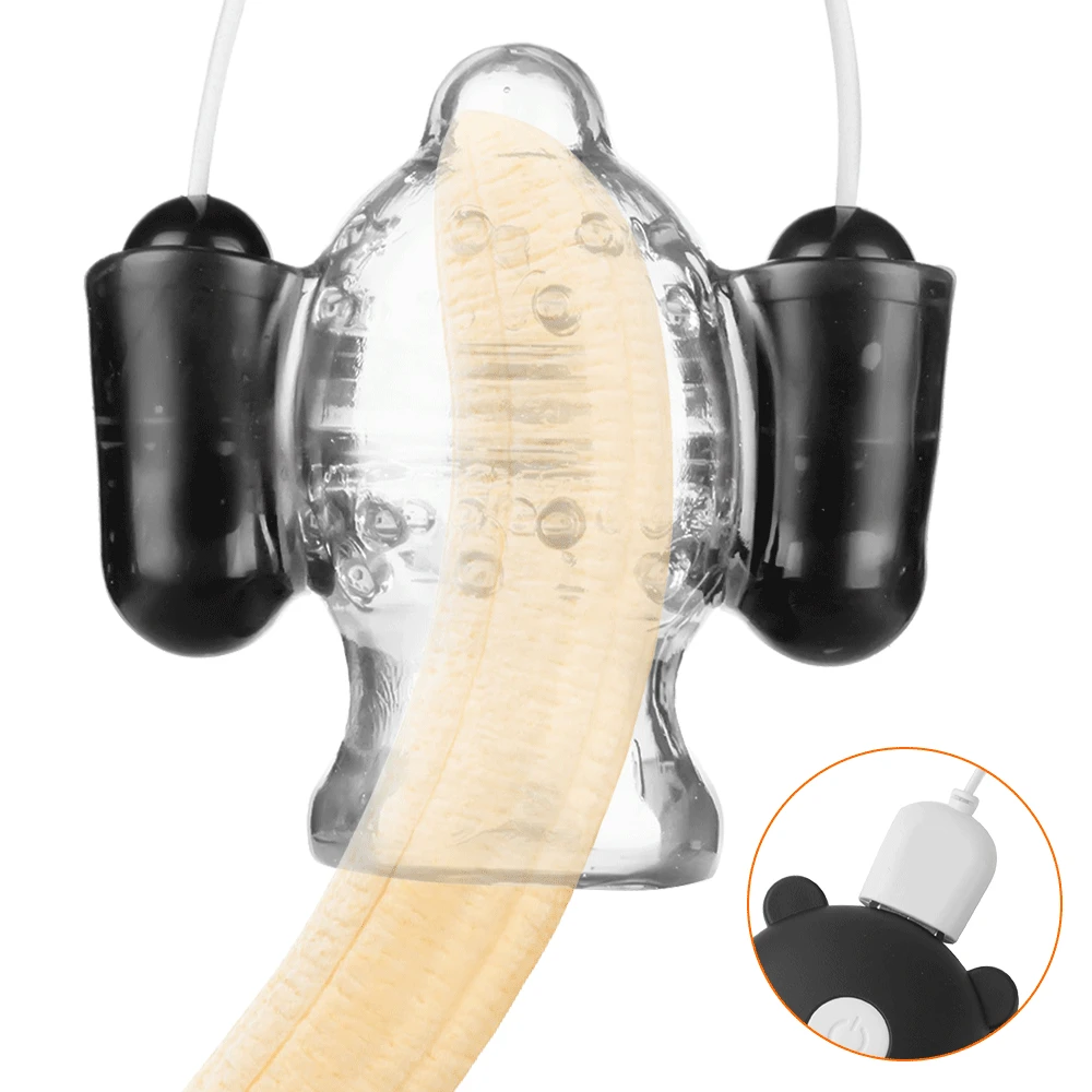 Glans тренажер массажное кольцо пенис головка вибратор задержка эякуляции 10