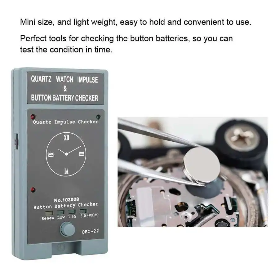 Portable Button Battery Meter Cell Voltage Current Tester Watch Repairing Tool Accessories Professional | Наручные часы