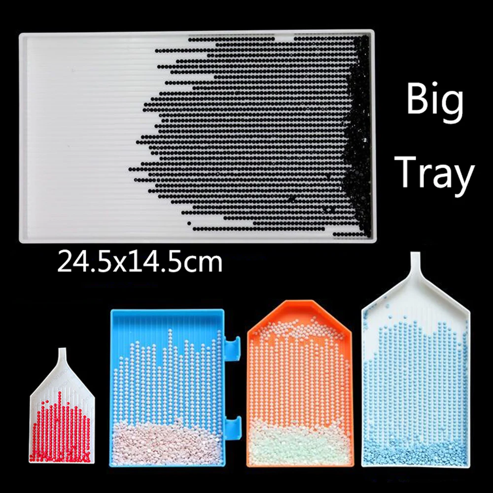 Алмазная живопись аксессуары большой емкости алмазная лоток для бисера