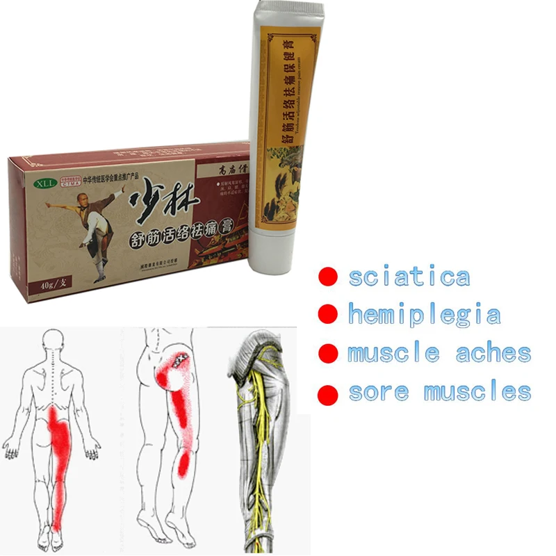 Аутентичный китайский шаолиньский обезболивающий крем лечение всех видов