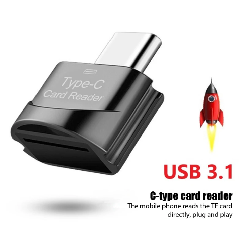 Переходник с Type C на Micro-SD TF OTG USB-адаптеры устройство для чтения смарт-карт памяти