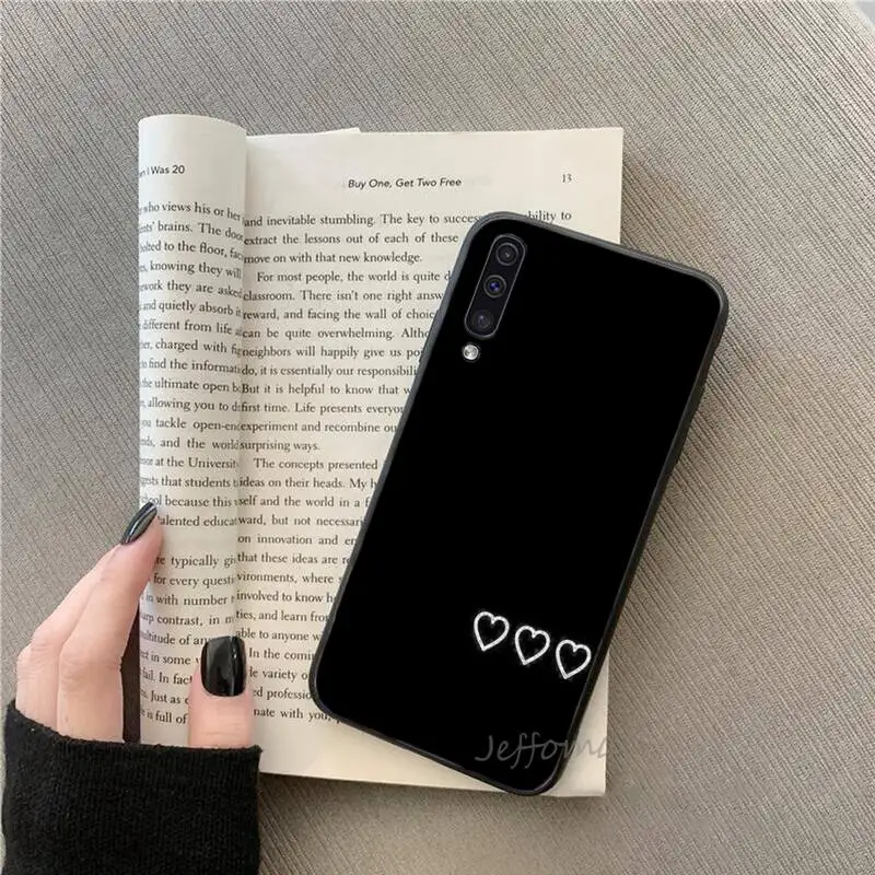 

Heart-shaped Minimalist design Phone Cases For Samsung galaxy S note 7 8 9 10 20 fe edge A 6 10 20 30 50 51 70 lite plus Soft