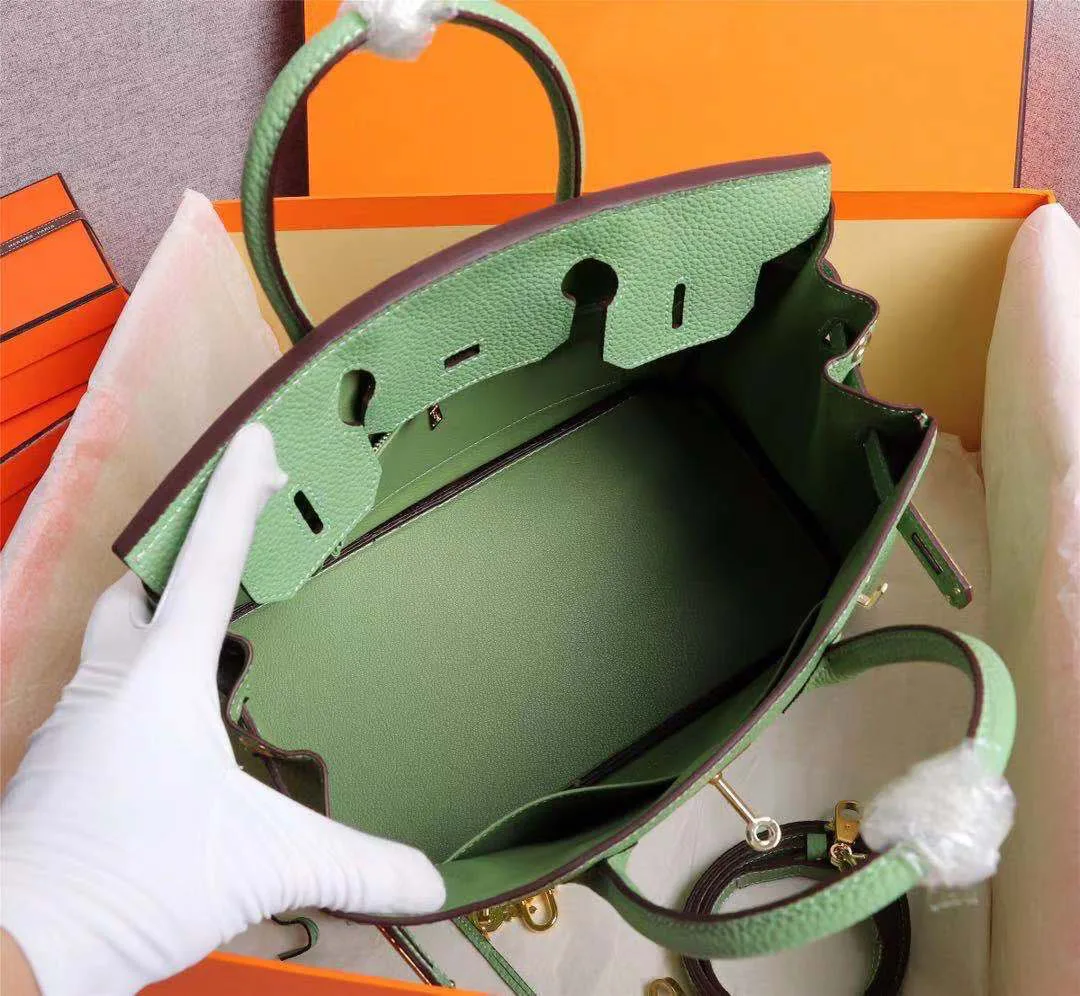 

25 30 35CM 3Sizes Tote Bag for Women Cow Caviar Leather Shopper Female Classic Shoulder Top Handle Bag Handbag Purse