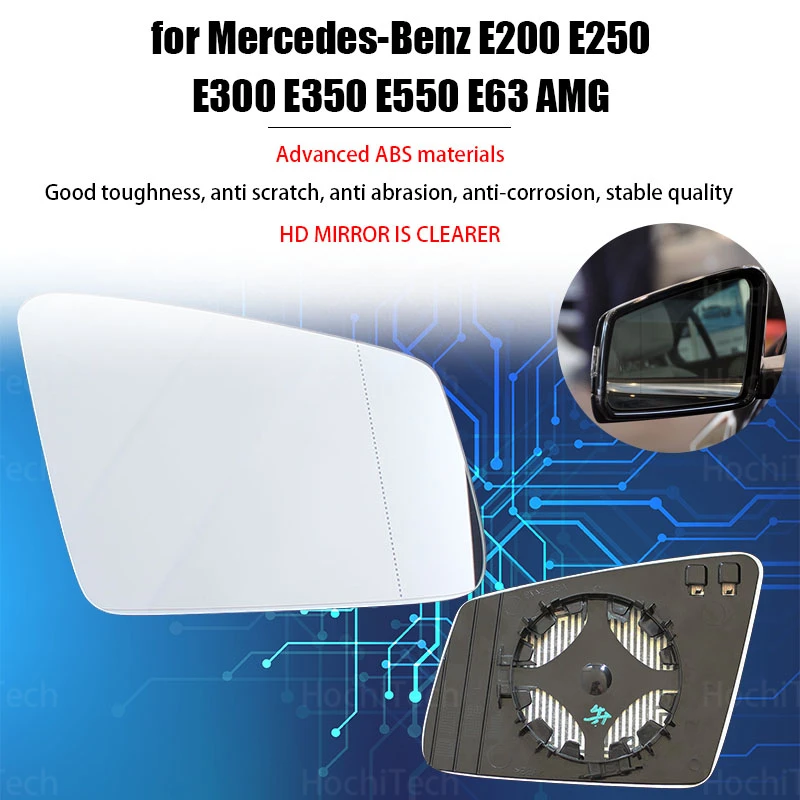 

Rearview Wing Replacement Left & Right Mirror Glass Heated for Mercedes-Benz E200 E250 E300 E350 E550 E63 AMG