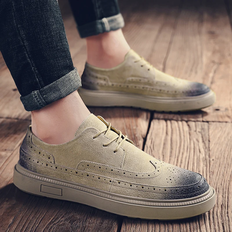 Итальянские модные кроссовки роскошные мужские повседневные туфли замшевые