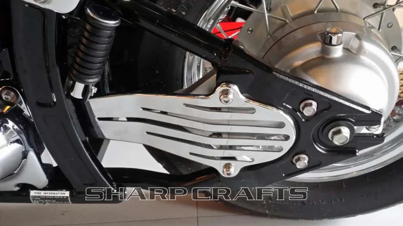 Мотоциклетная хромированная крышка вала привода черепа для Yamaha Dragstar V Star XVS650 ྞ