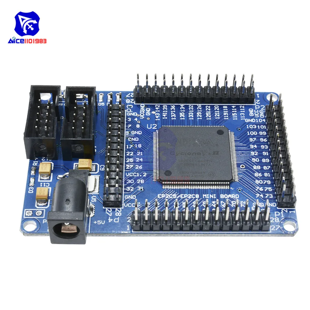 Solderless EPROM 5V ALTERA FPGA CycloneII EP2C5T144 минимальная системная макетная плата мини-обучающая плата для Arduino