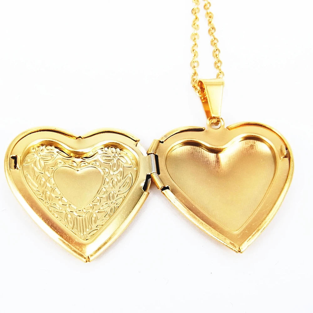 Ожерелье с мини фоторамкой для женщин Очаровательное ожерелье цепочкой