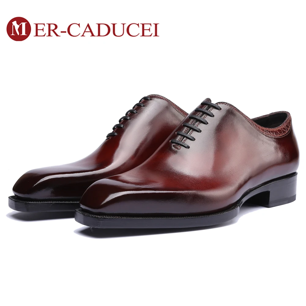 Мужские модельные туфли из натуральной кожи винтаж ретро на заказ Блейк ручная