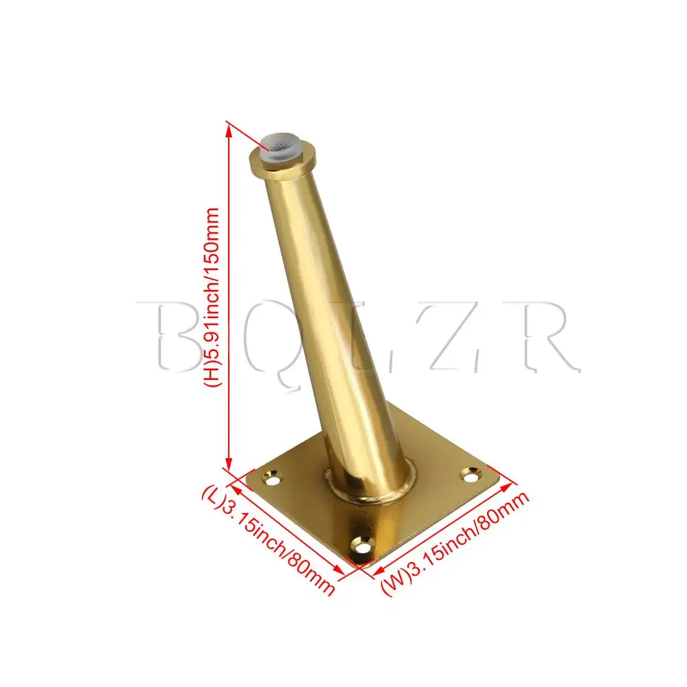

BQLZR Gold Furniture Legs Oblique Cone Sofa Table Support Feet 15cm Pack of 4
