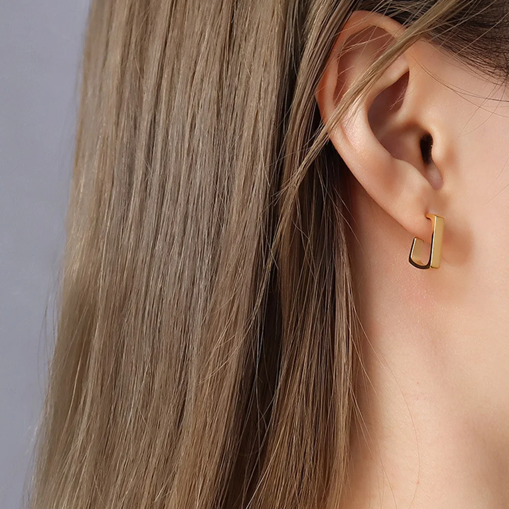 Женские серьги-гвоздики из нержавеющей стали серебро 925 пробы | Украшения и