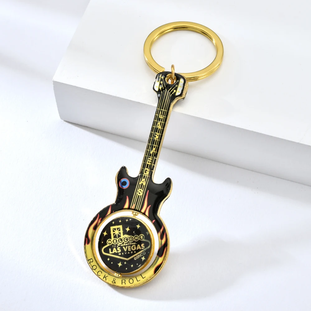 Vicney Новое поступление брелок-гитара в Лас-Вегасе трендовый стиль брелок для