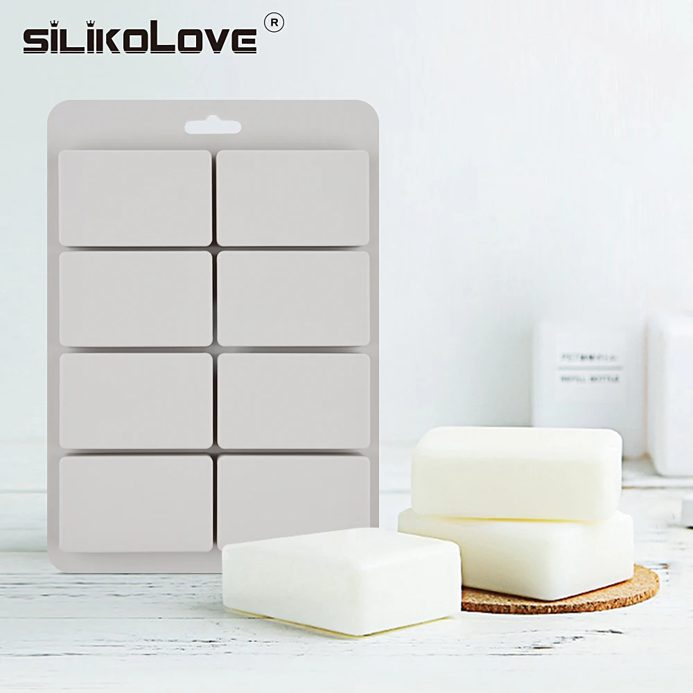 Силиконовые 3d формы для мыла SILIKOLOVE с 8 полостями сделай сам силиконовая форма