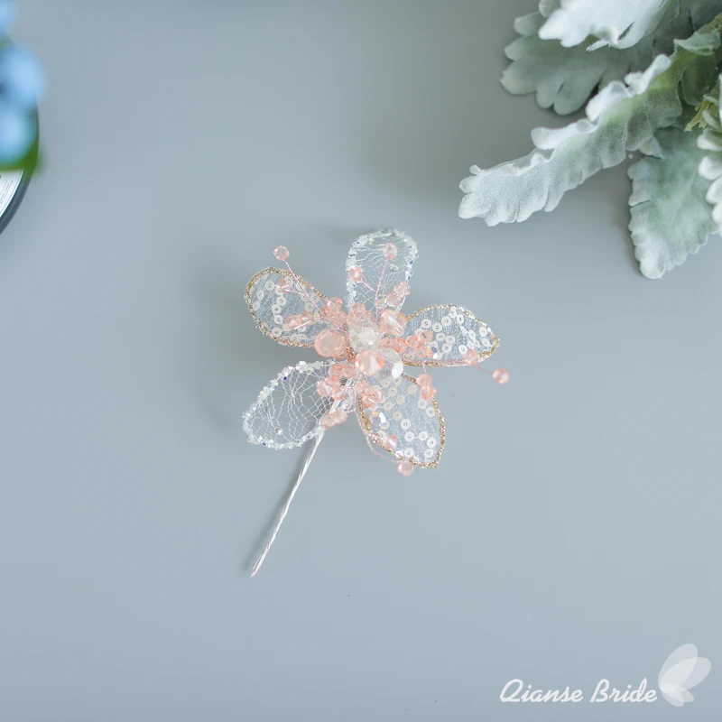 Великолепный цветочный головной венок ручной работы бисерное украшение для