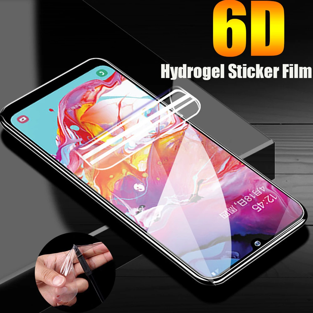 6D гидрогель пленка для Samsung Galaxy A01 A11 A21 A31 A41 A51 A71 A91 защита экрана телефона A50 A60 A80