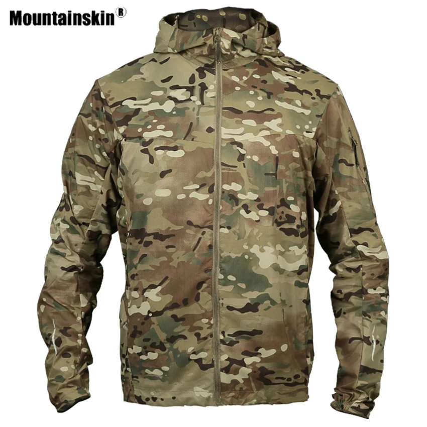 Мужская быстросохнущая кожанная одежда Mountainskin уличная спортивная