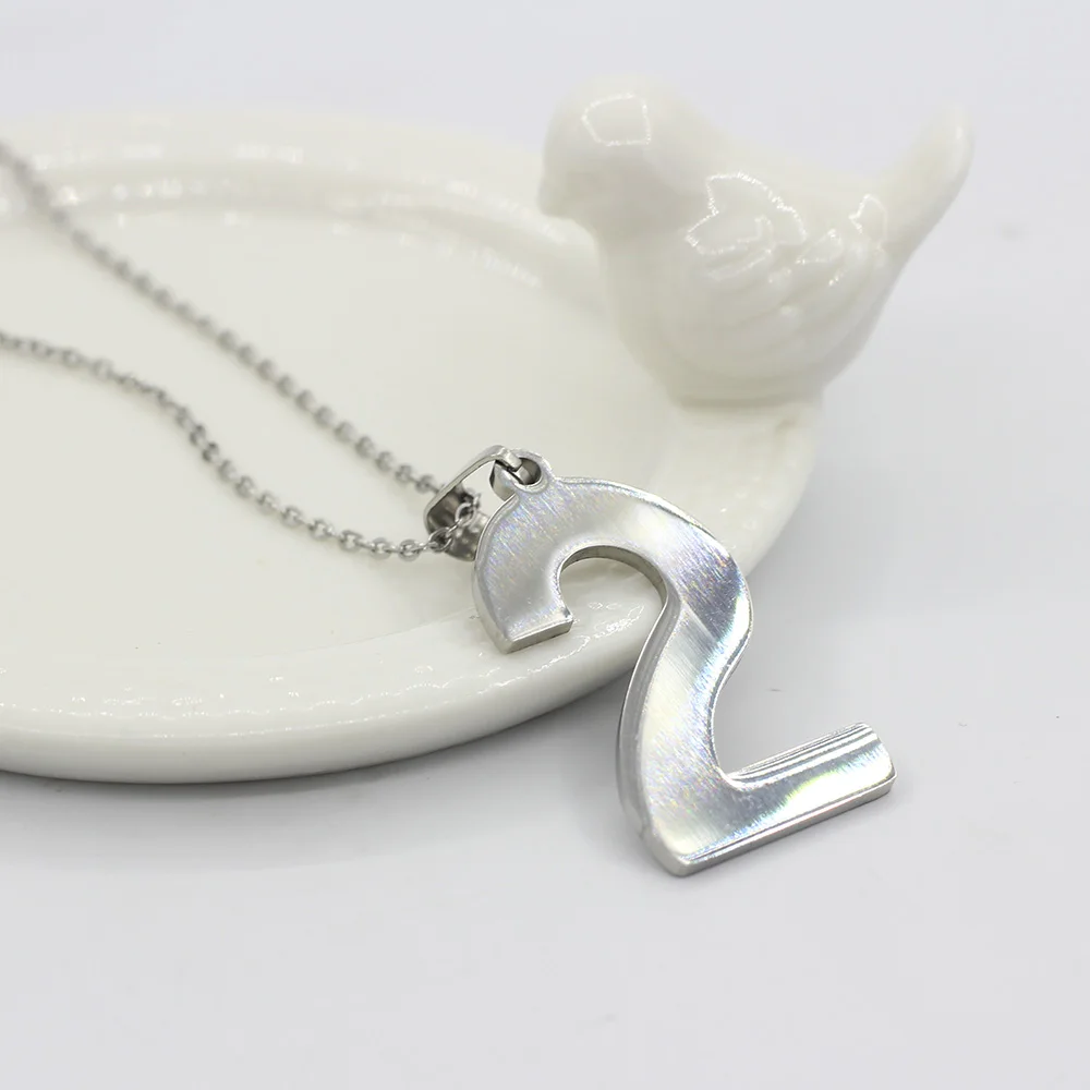 Мужские ожерелья с цифрами ювелирные изделия на заказ 0 1 2 3 4 5 6 7 8 9 ожерелье