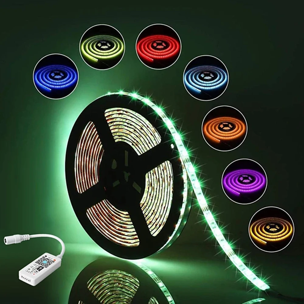 

Светодиодные ленты светильник RGB 5050 SMD ZDM IR24 гибкая лента Fita светодиодный светильник RGB 5 м ленты LED диод DC 12V + пульт дистанционного управления ...