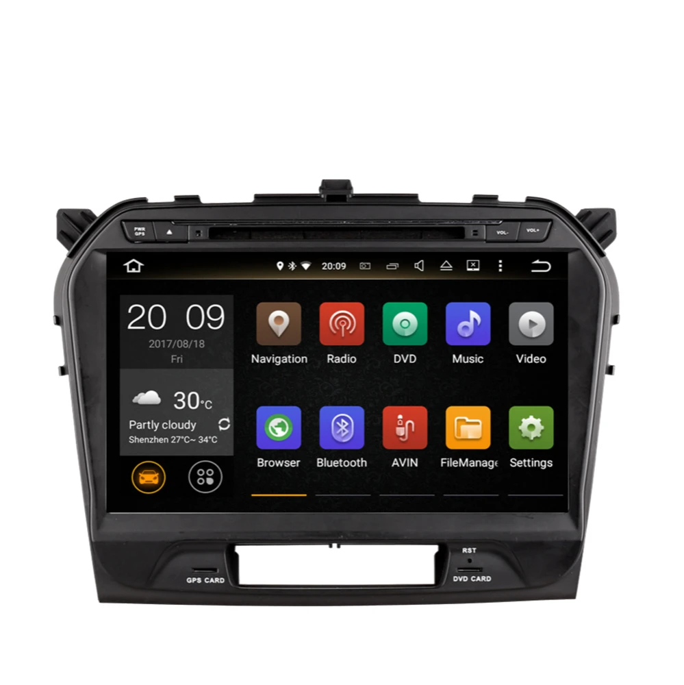 Автомагнитола на Android 10 0 с GPS-навигацией для Suzuki Grand Vitara 2015-2021 мультимедийный
