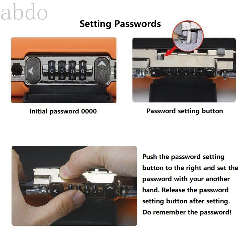 

Portable Outdoor/Indoor Sports Storage Beach Safe Box with Combination Lock and Safety Cable Key Keeper Password Storage Box