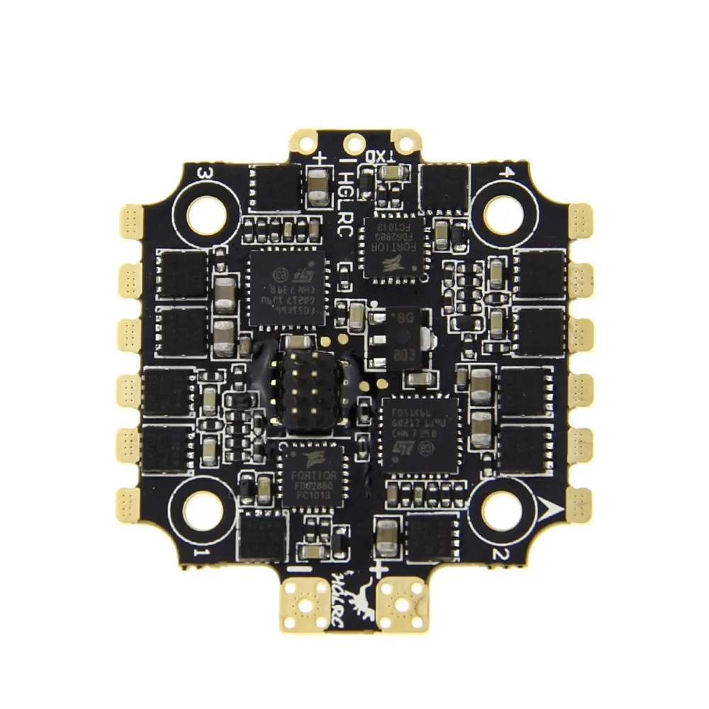 Оригинальный HGLRC blheli _ 32 28A 2-4S 20x20 мм 4 в 1 бесщеточный ESC DShot1200 для радиоуправляемого
