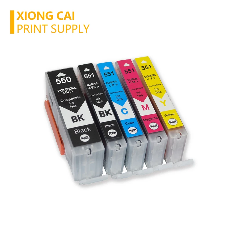 10 шт. PGI550 чернильный картридж для Canon PGI 550 CLI 551 PIXMA IP7250 MG5450 MX925 MG5550 MG6450 MG5650 MG6650 MX725