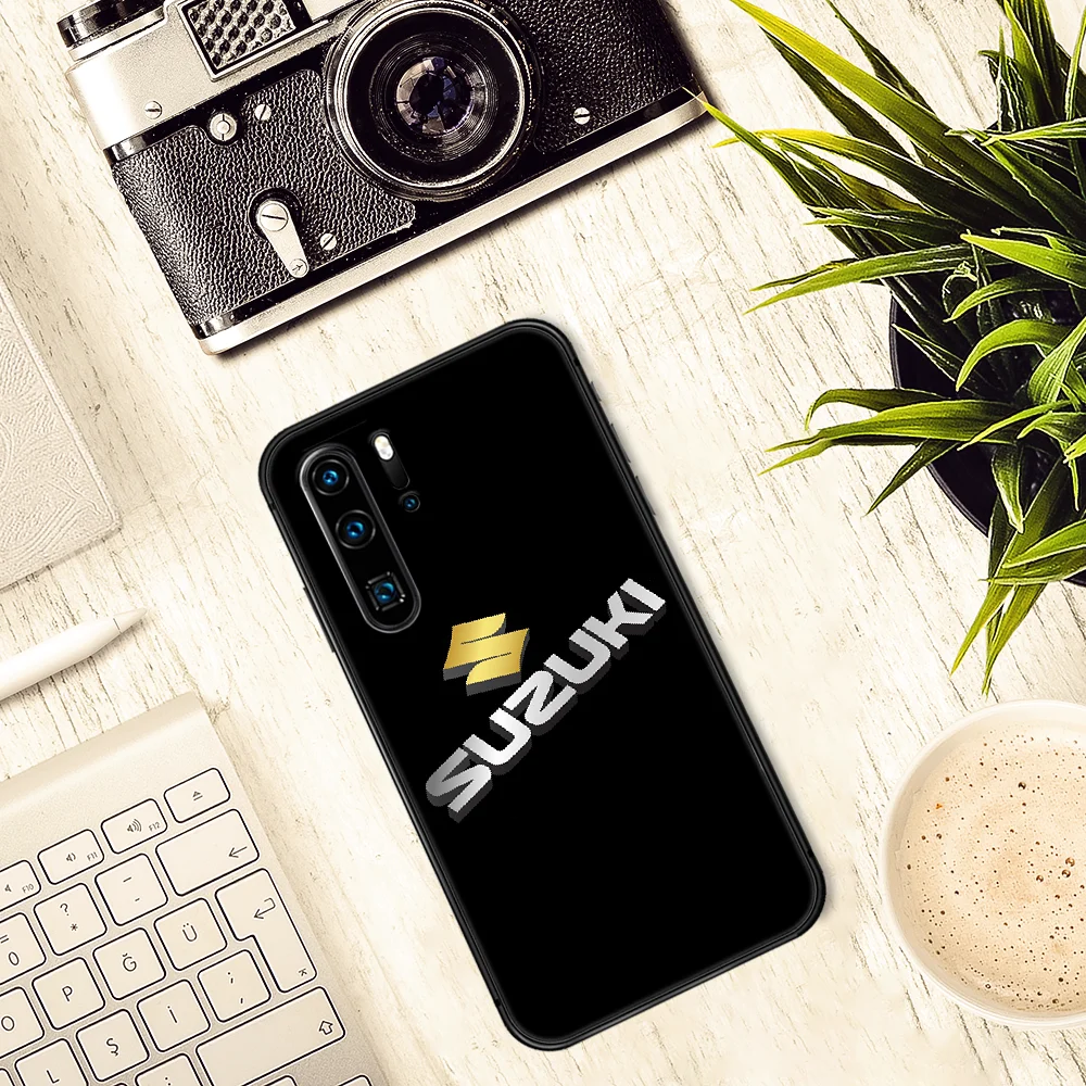 

S Motorcycle Suzuki R Phone Case For Huawei P Mate 10 20 30 40 Lite Pro smart Z 2019 nova 5t black Cell Luxury Prime Tpu Shell