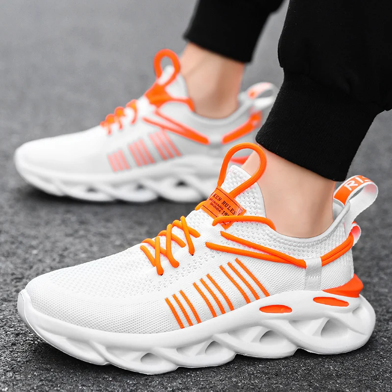 

2020 Mesh Man Sneakers Comfort Unisex Cushioning Woman Sport Lightweight Running Shoes Jogging Breathable Size 36 - 48