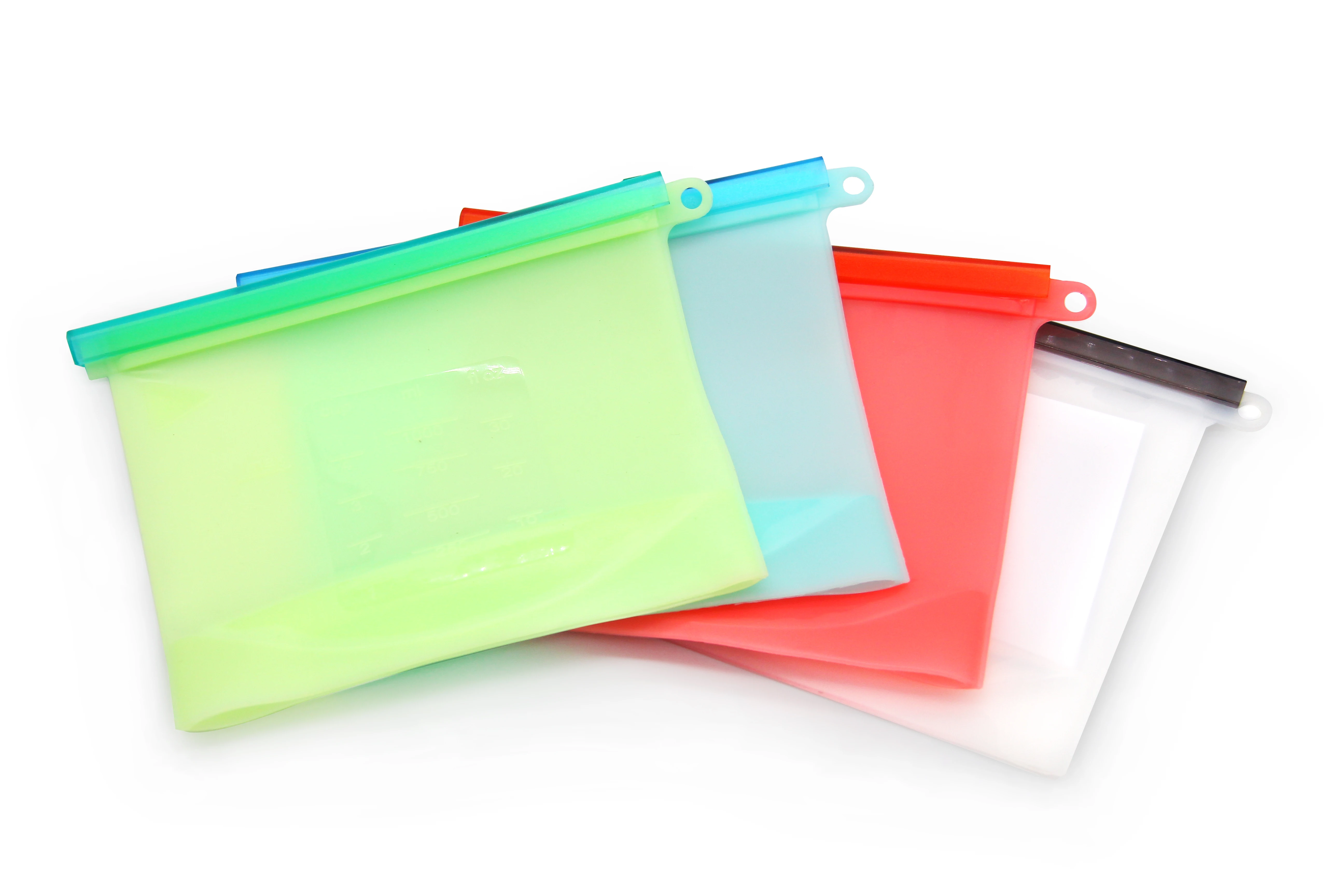 

1000ml Reusable Refrigerator Fresh Bags Kitchen Food Sealing Storage Bag Silicone Fruit Meat Ziplock Fresh Bags Organizer