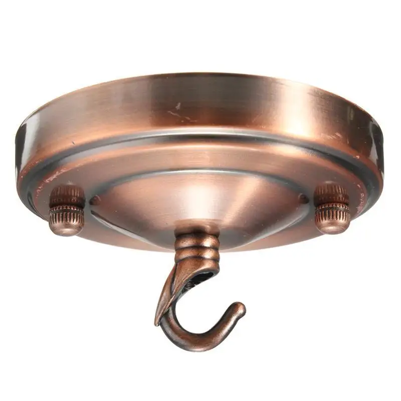 

Retro Ceiling Hook Plate Chandelier Pendant For Home Lamp Light Fitting
