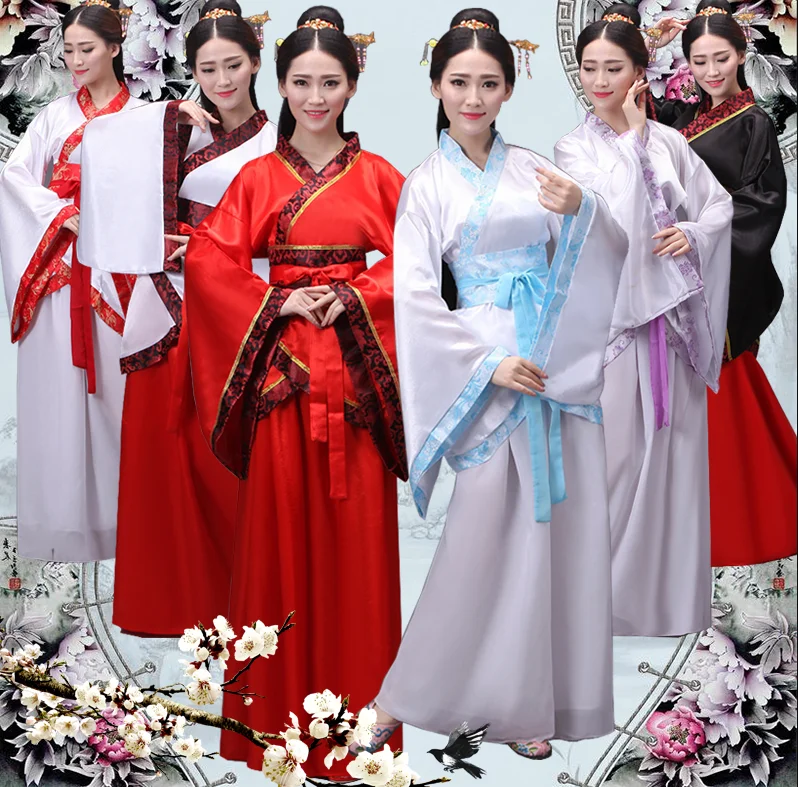 Высококачественное женское платье Hanfu традиционные костюмы для сценического