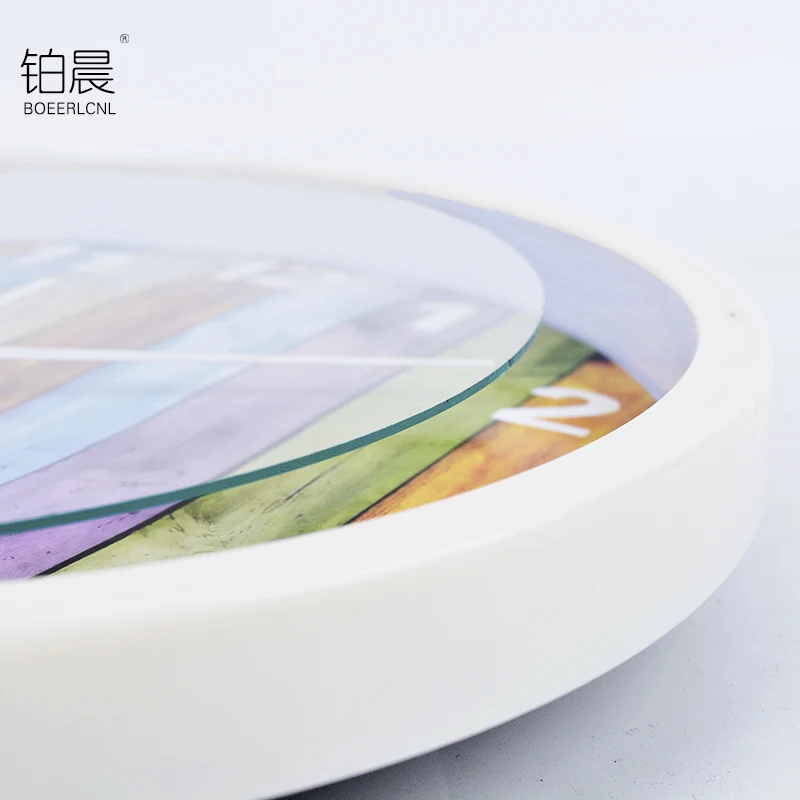 Модные настенные часы для спальни Мультяшные круглые креативные простые