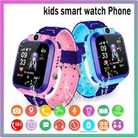 q12 childrens smart watch sos phone watch smartwatch for kids with sim card photo waterproof ip67 kids gift for ios android