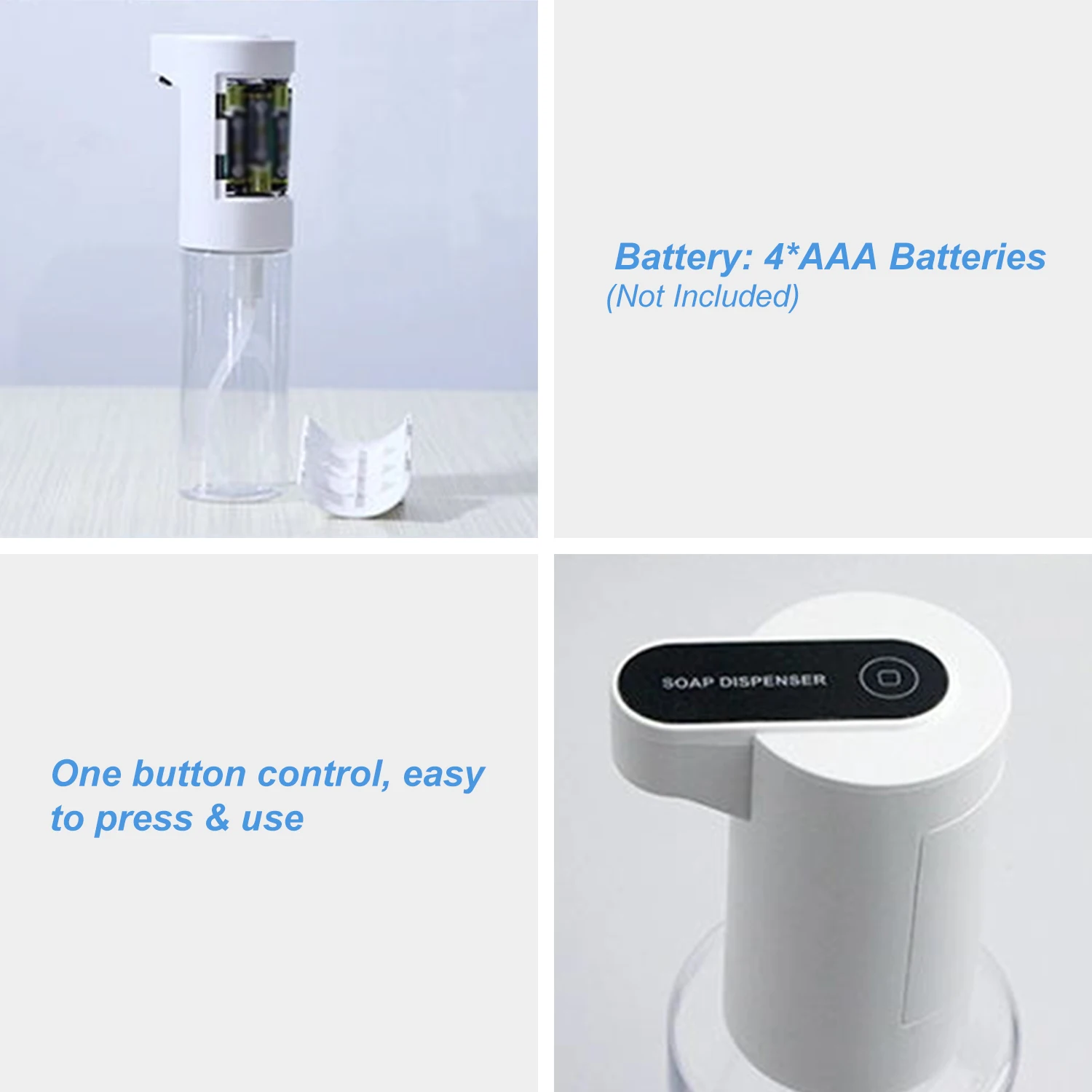 Бесконтактный диспенсер для мыла 150 мл искусственное пенопластовое мыло