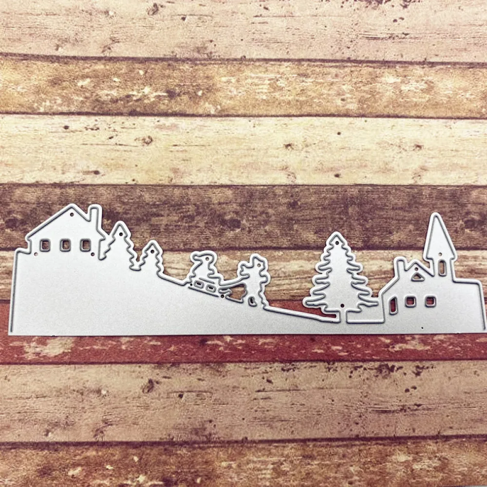 Металлические режущие штампы высечки форма для рождественской елки дома саней