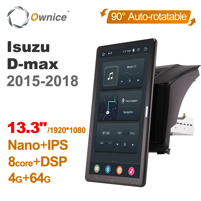 13 3 дюймов 1920*1080 Ownice Android 10 0 для Isuzu D max 2015 2018 Автомагнитола Автомобильная