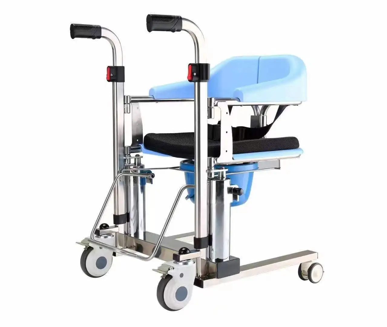 

Wholesale portable medical electric hydraulic move toilet equipment wheelchair transfer patient lift commode chair for elderly