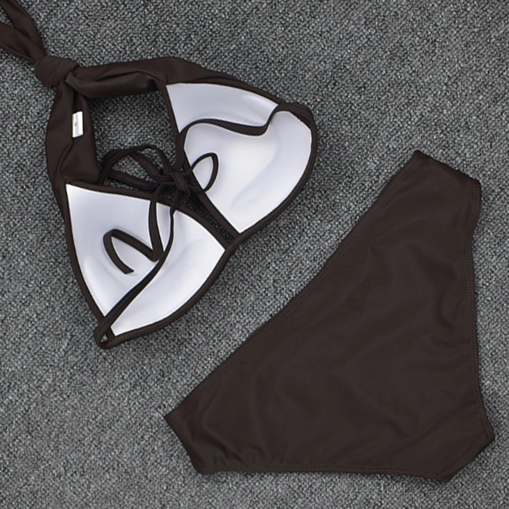 

Sexy Two Piece Bikini 2021 Swimsuit Women Swimwear Push Up Black Vintage Biquini Drop Shipping Bathing Suit Brazilian Bikinis
