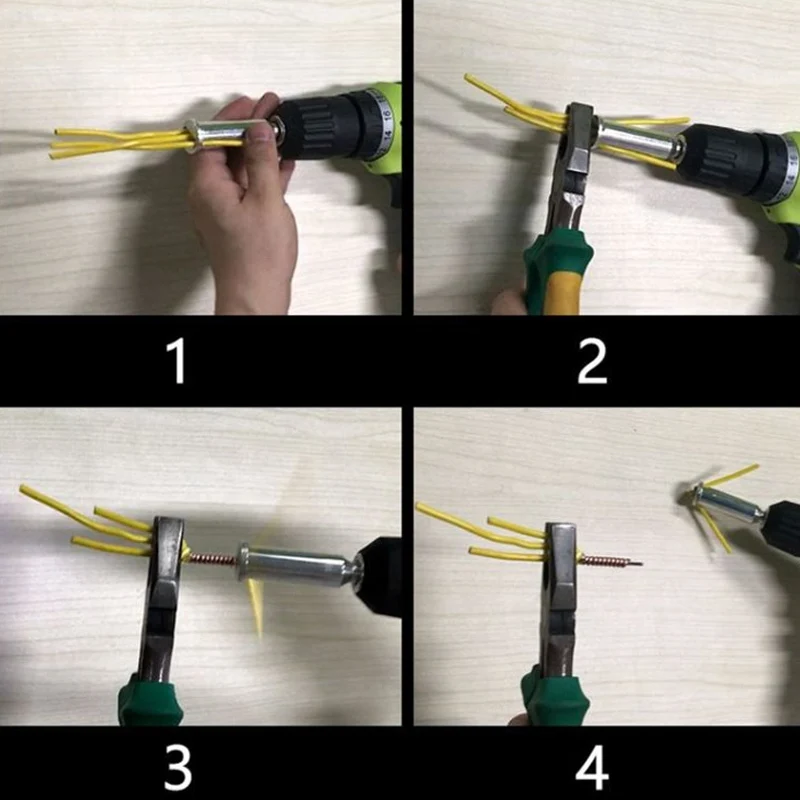 

1pcs Electrical Automatic Wire Stripper Line Device Wire Cable Peeling Twisting Connector for 3 To 5 Lines